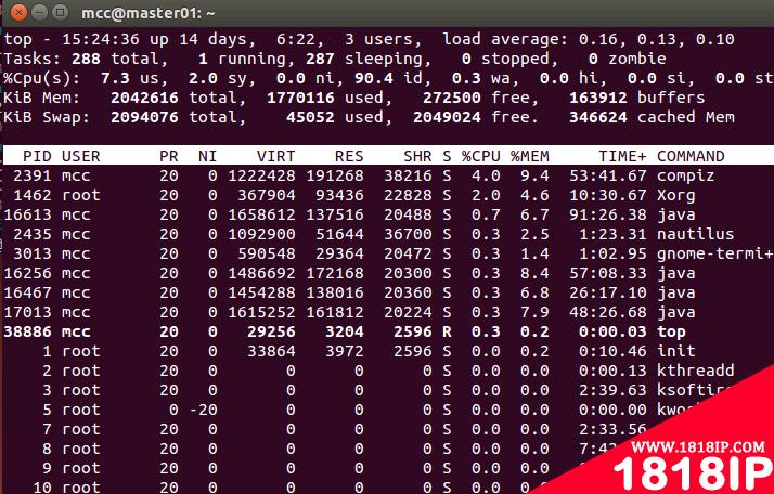 linux下查看cpu使用情况使用什么命令 linux查看任务cpu使用情况的命令