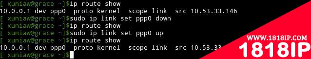 ip link set up and down