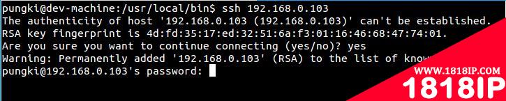 Connecting to SSH