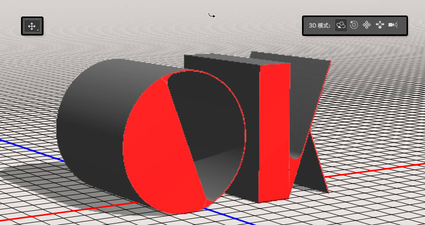 ps制作大理石+玫瑰金的3d立体文字效果