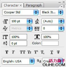 Photoshop 光滑的金色质感立体字