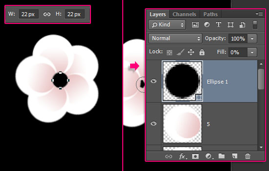 Photoshop制作桃花装饰的春季spring艺术字教程