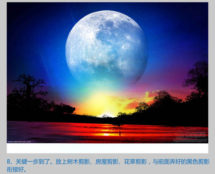 Photoshop设计制作出梦幻卡通的夜精灵壁纸