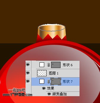 photoshopCS5制作红色的圣诞壁纸效果