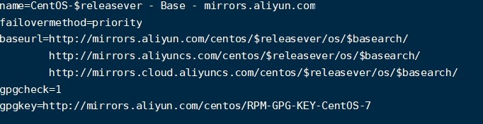 Centos7 wget 更换阿里源