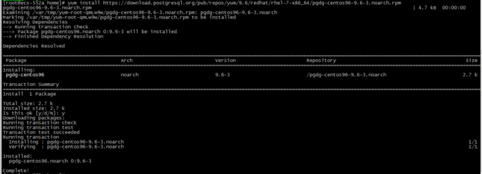centos7 安装pgsql