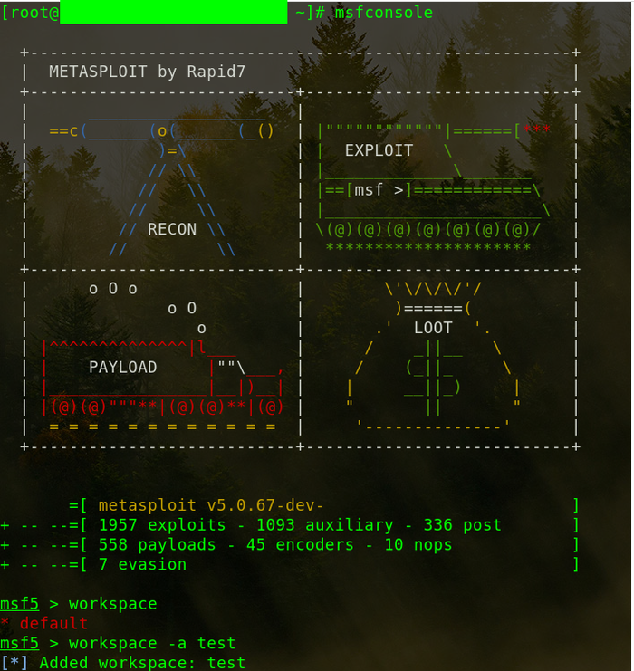 centos 7 下metasploit安装以及配置数据库