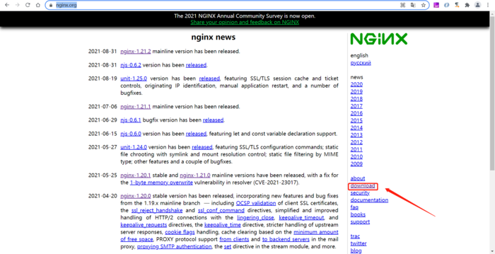 快速在CentOS7中安装Nginx